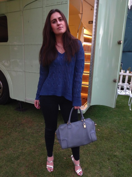 Caption - Me at Hurlingham Tennis Classic next to the London bus! Note the adorable Manolo Blahniks